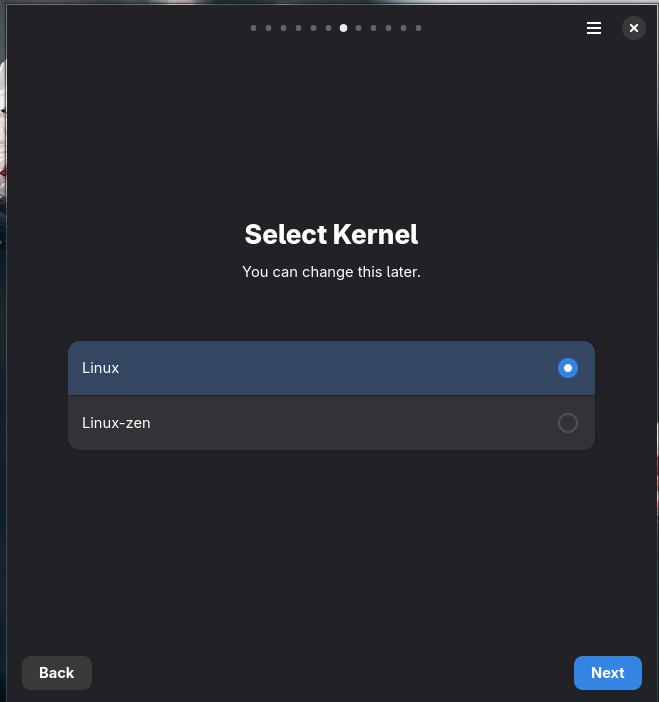 Select kernel