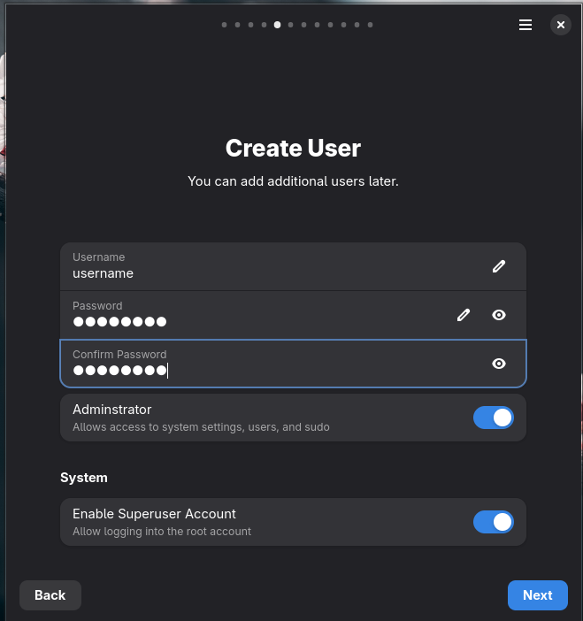 Create User